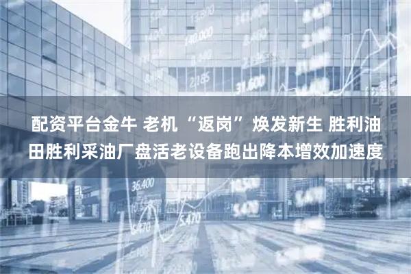 配资平台金牛 老机 “返岗” 焕发新生 胜利油田胜利采油厂盘活老设备跑出降本增效加速度